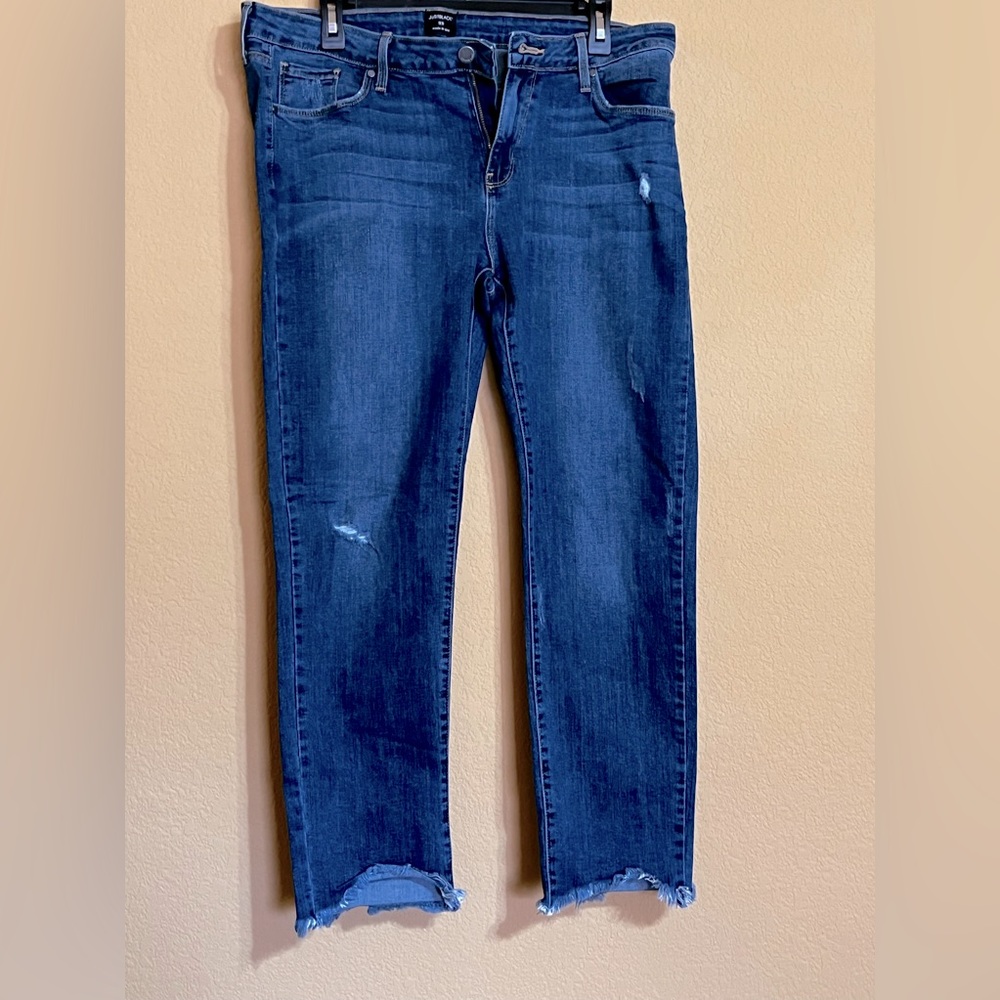 Just Black frayed end jeans size 33